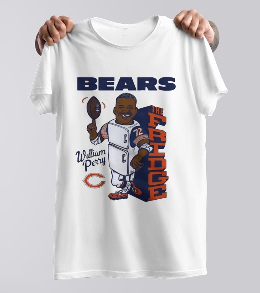 Chicago Bears William Perry The Fridge 72 Football T-Shirt