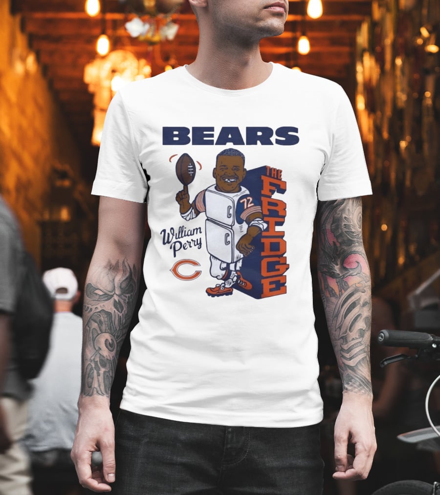 Chicago Bears William Perry The Fridge 72 Football T-Shirt