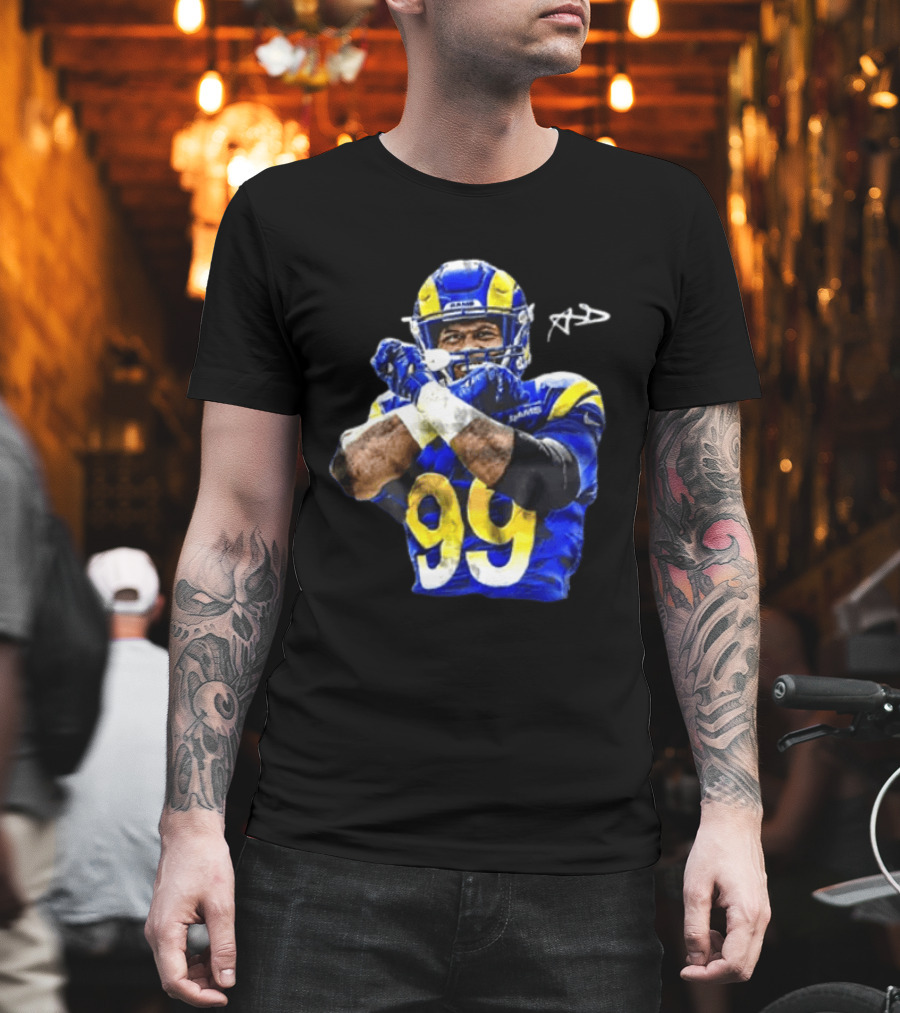 Aaron Donald Los Angeles Rams 99 The Return Signature NFL Football Star T-Shirt