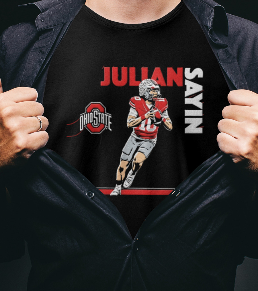 Ohio State Buckeyes Football 2026 Julian Sayin Neon Nights T-Shirt