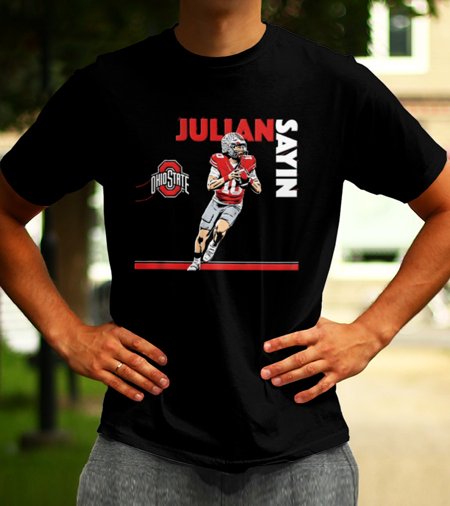 Ohio State Buckeyes Football 2026 Julian Sayin Neon Nights T-Shirt