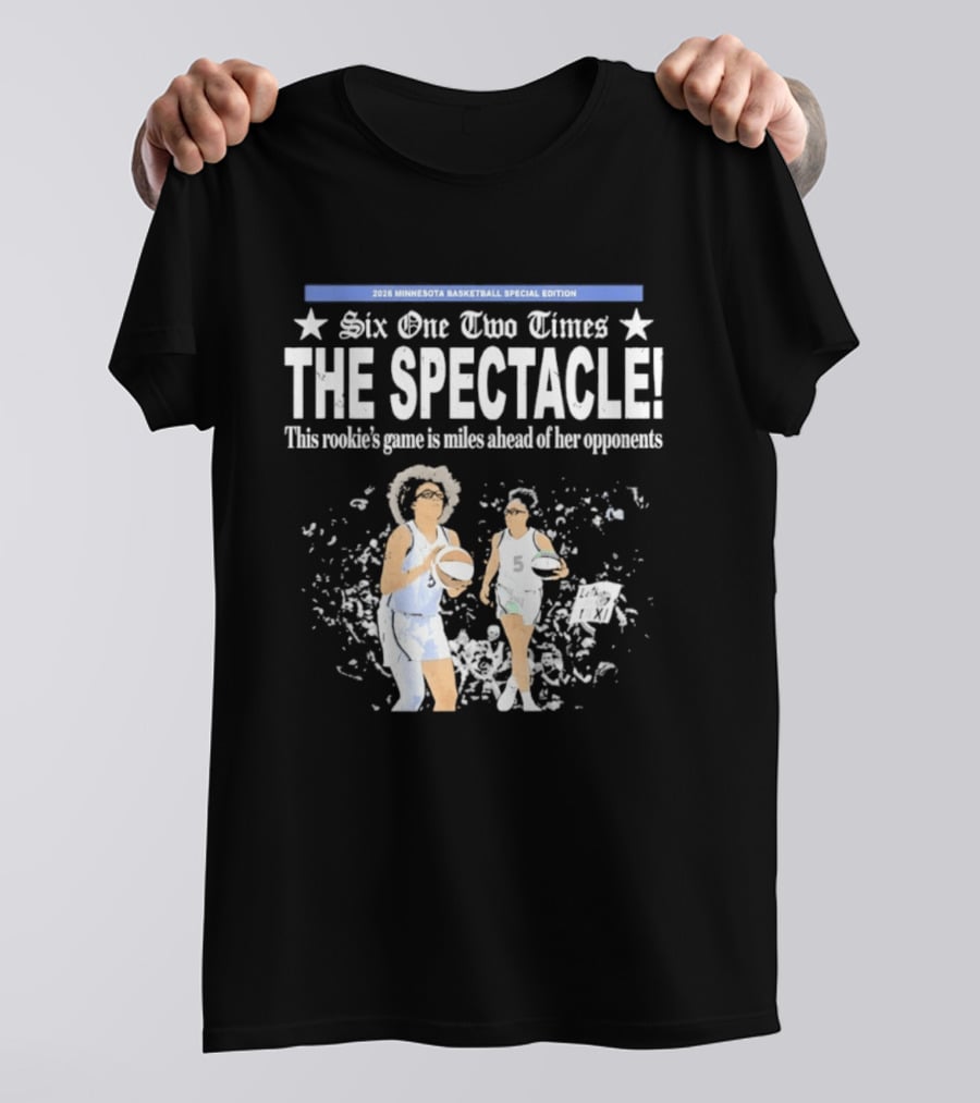2026 Minnesota Basketball Special Edition Six One Two Times The Spectacle Rookie Game T-Shirt