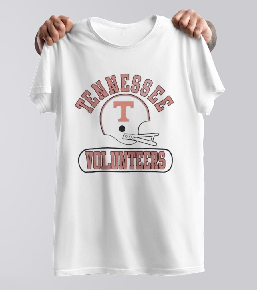 Tennessee Volunteers Football Helmet Distressed T-Shirt