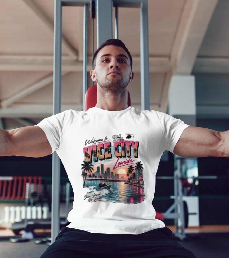 Welcome To Vice City GTA VI Sun Speed No Rules Leonida T-Shirt