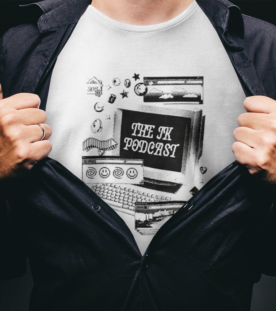 The JK Podcast 305 Computer Y2K Nostalgia Vintage Tech T-Shirt