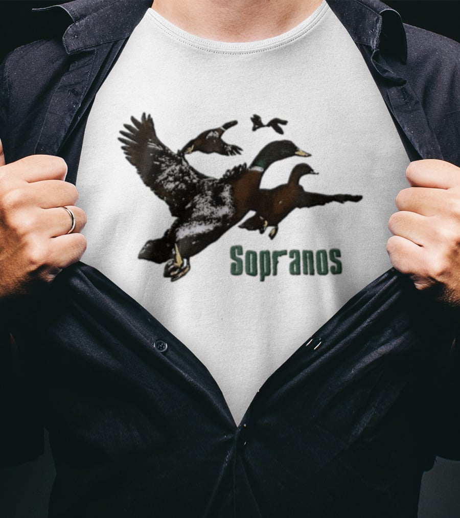 Sopranos Ducks Flying Scene Iconic TV Show Moment T-Shirt