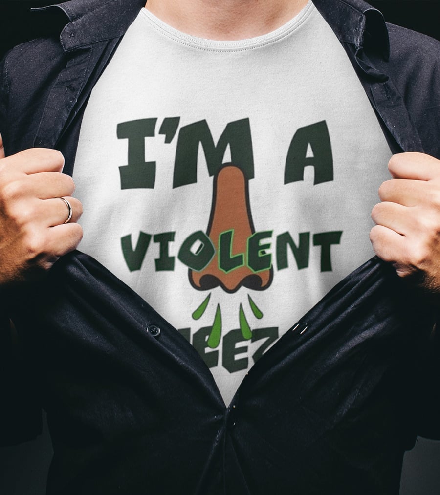 I'm A Violent Sneezer Nose Sneezing Allergies T-Shirt