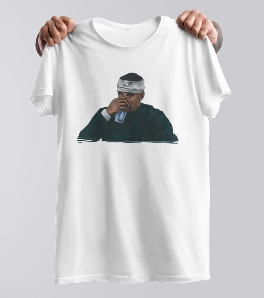 Philadelphia Eagles Jalen Hurts Hydration Headband T-Shirt
