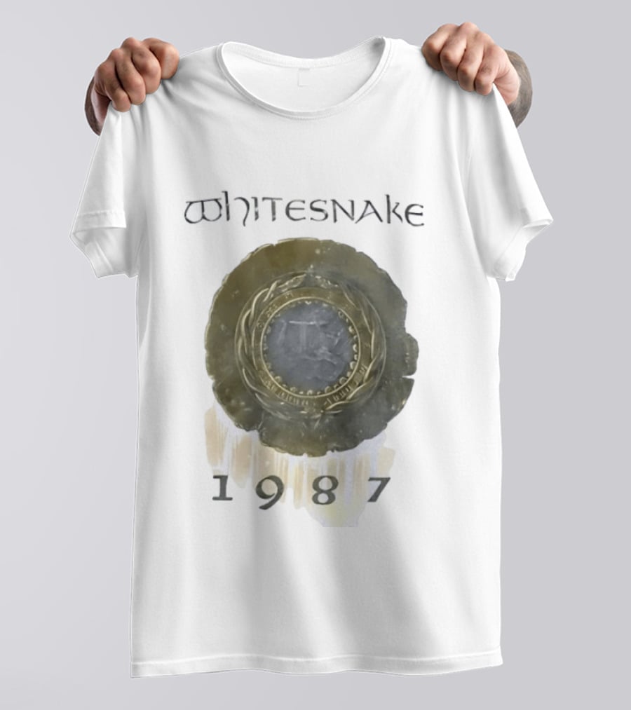 Whitesnake 1987 Album Cover Hard Rock Heavy Metal Band T-Shirt