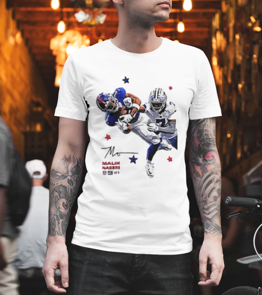 Malik Nabers New York Giants Cowboys Matchup Highlight T-Shirt