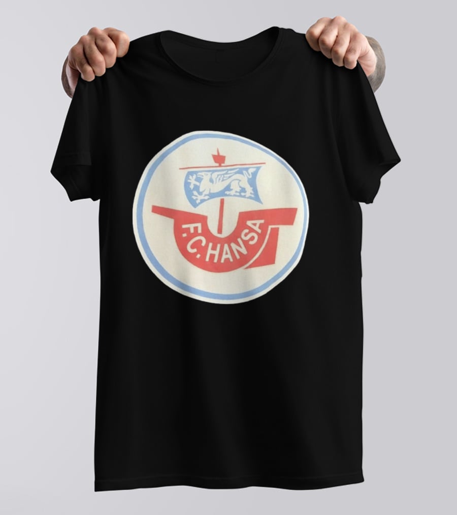 FC Hansa Rostock German Football Crest With Griffin T-Shirt