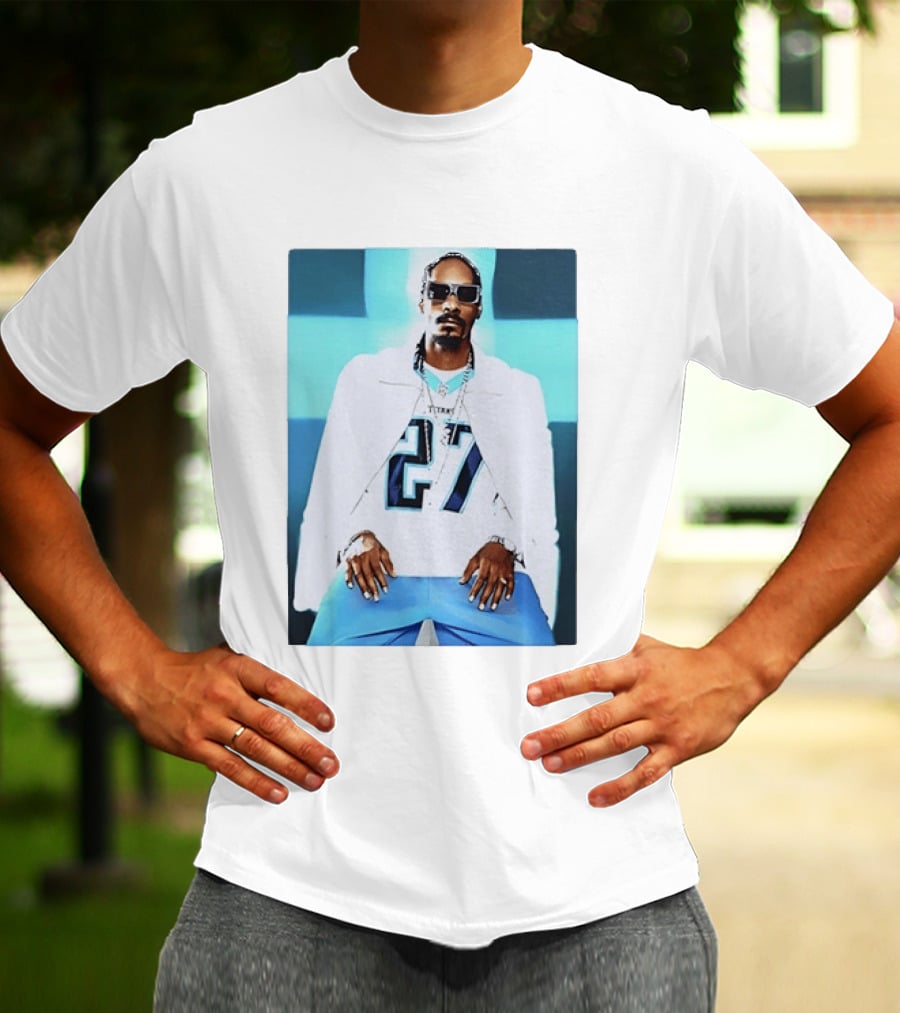Tennessee Titans 27 Jersey Worn By Snoop Dogg T-Shirt