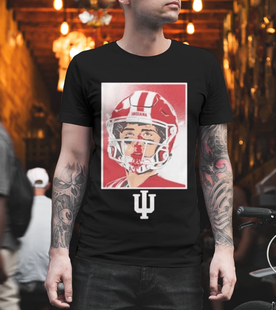 Josh Hoover Indiana Hoosiers Football Bloody Face T-Shirt
