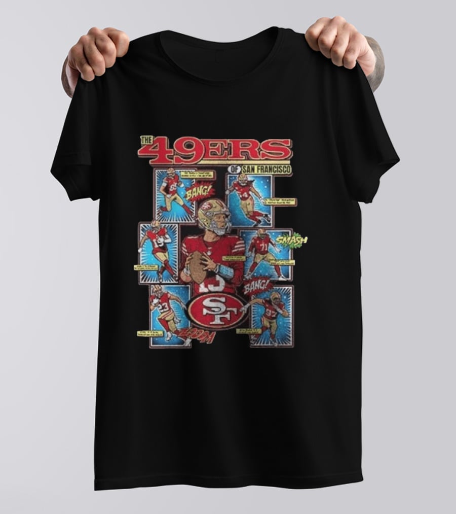 The 49ers Of San Francisco All Stars Comic Bang Smash SF 49ers T-Shirt
