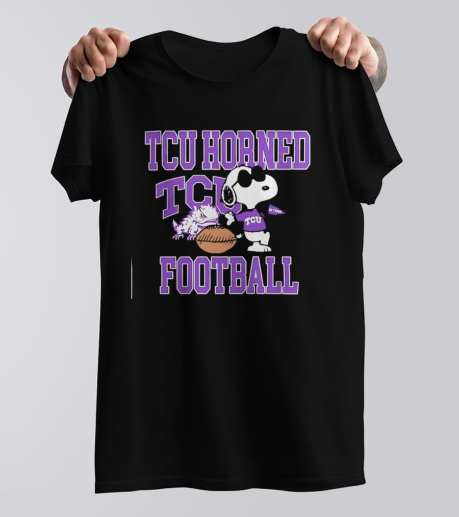 TCU Horned Frogs Football Snoopy Go Frogs T-Shirt