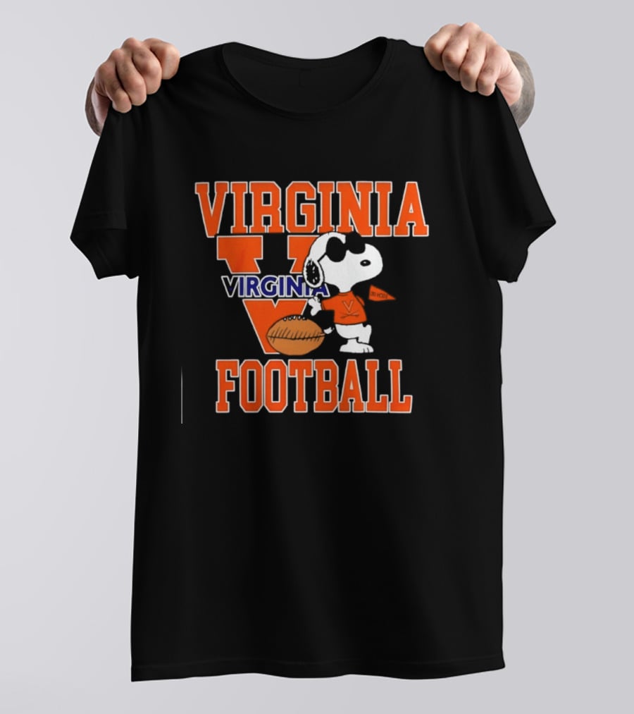 Virginia Cavaliers Football Snoopy Go Hoos T-Shirt
