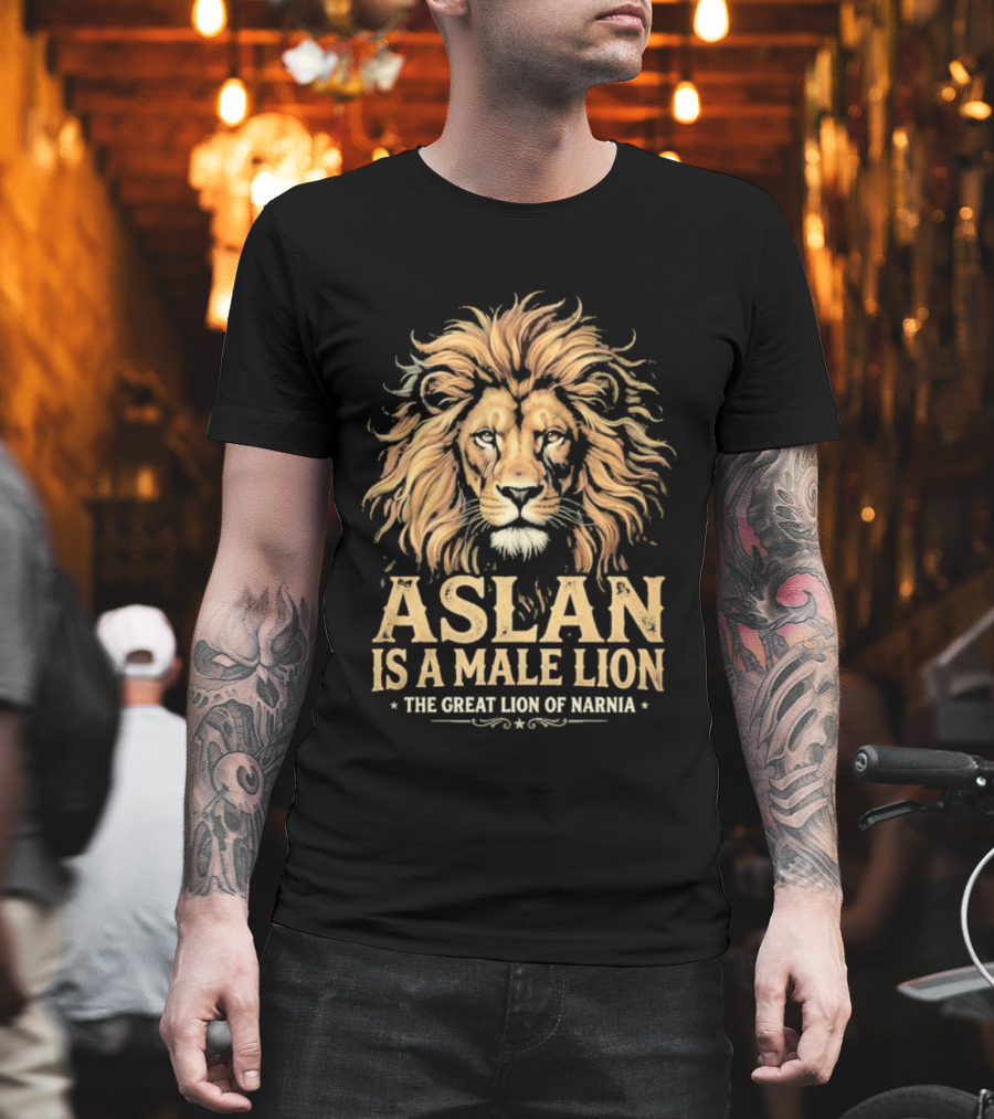Aslan Is A Male Lion The Great Lion Of Narnia T-Shirt