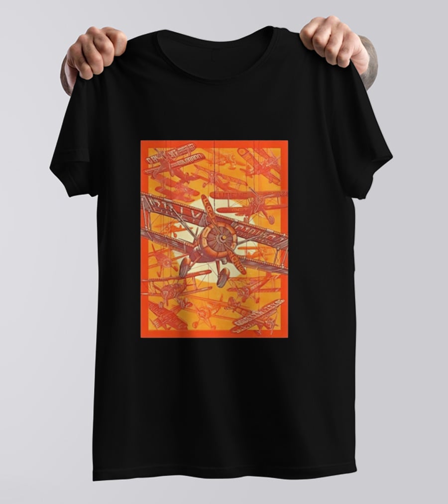 Biplane Airshow Eugene And Austin Adventure T-Shirt