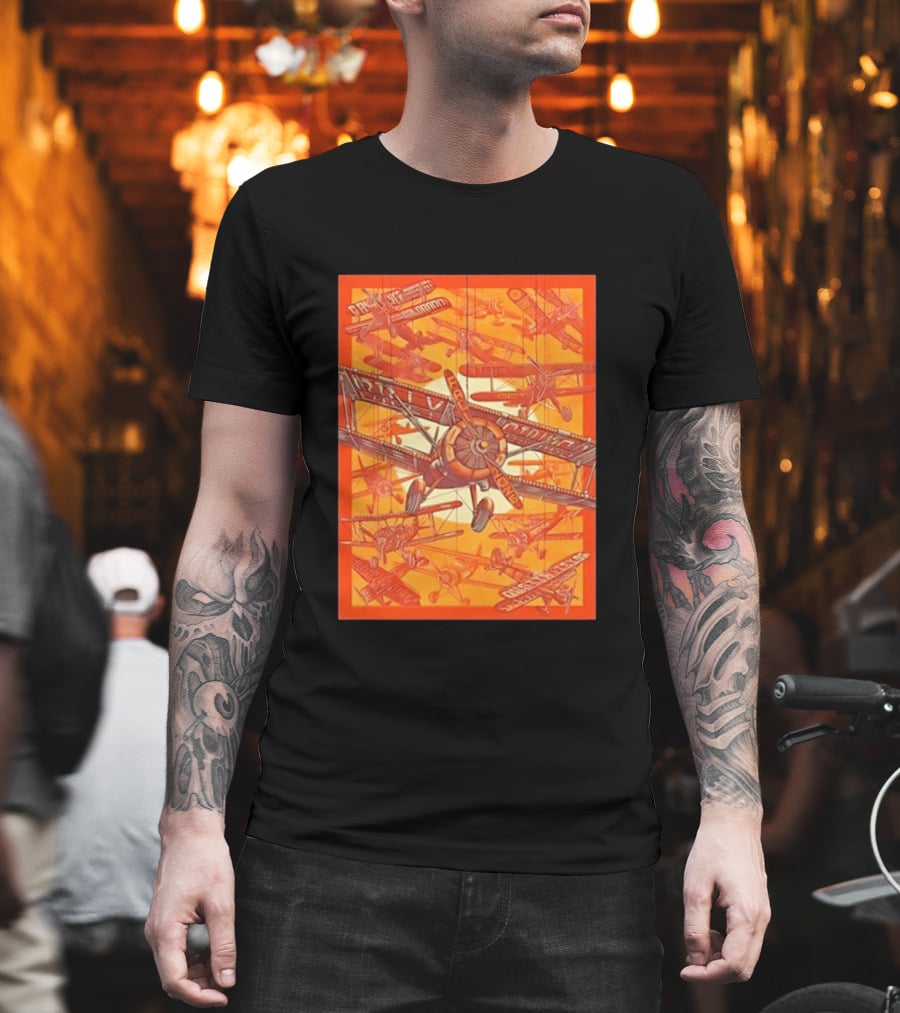 Biplane Airshow Eugene And Austin Adventure T-Shirt