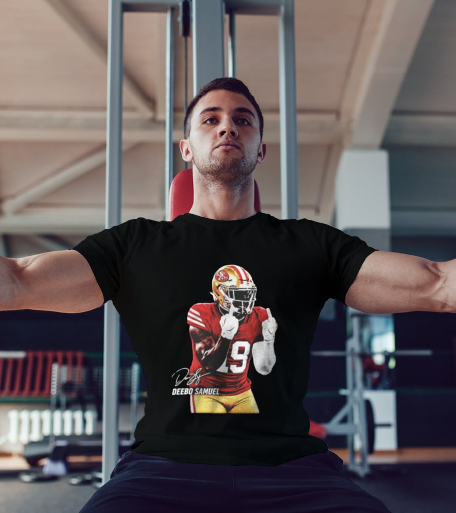 Deebo Samuel Number 19 San Francisco 49ers Signature Gesture T-Shirt