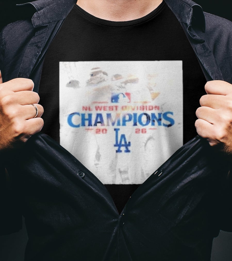 NL West Division Champions 2026 LA Dodgers MLB T-Shirt