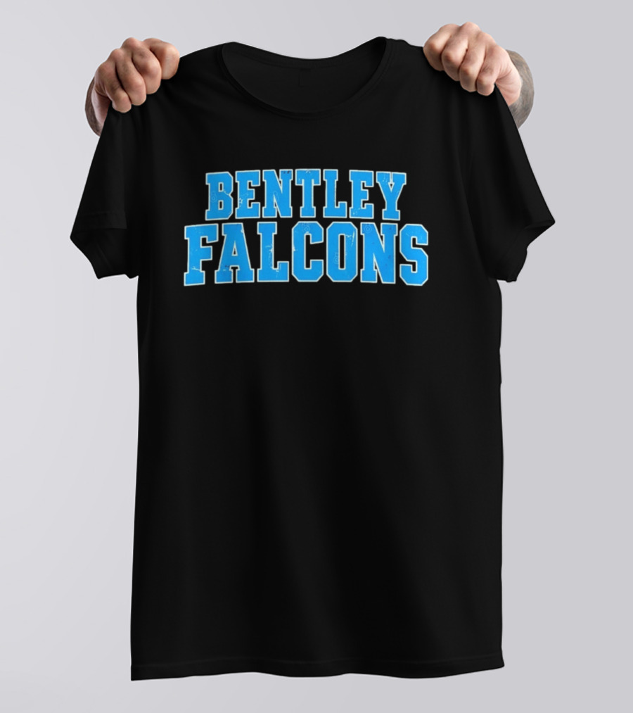 Bentley Falcons Distressed NCAA College Sports T-Shirt