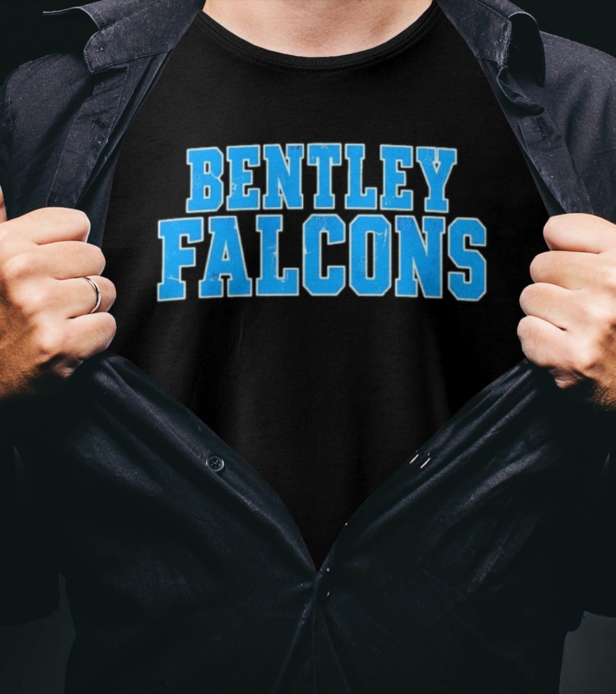 Bentley Falcons Distressed NCAA College Sports T-Shirt