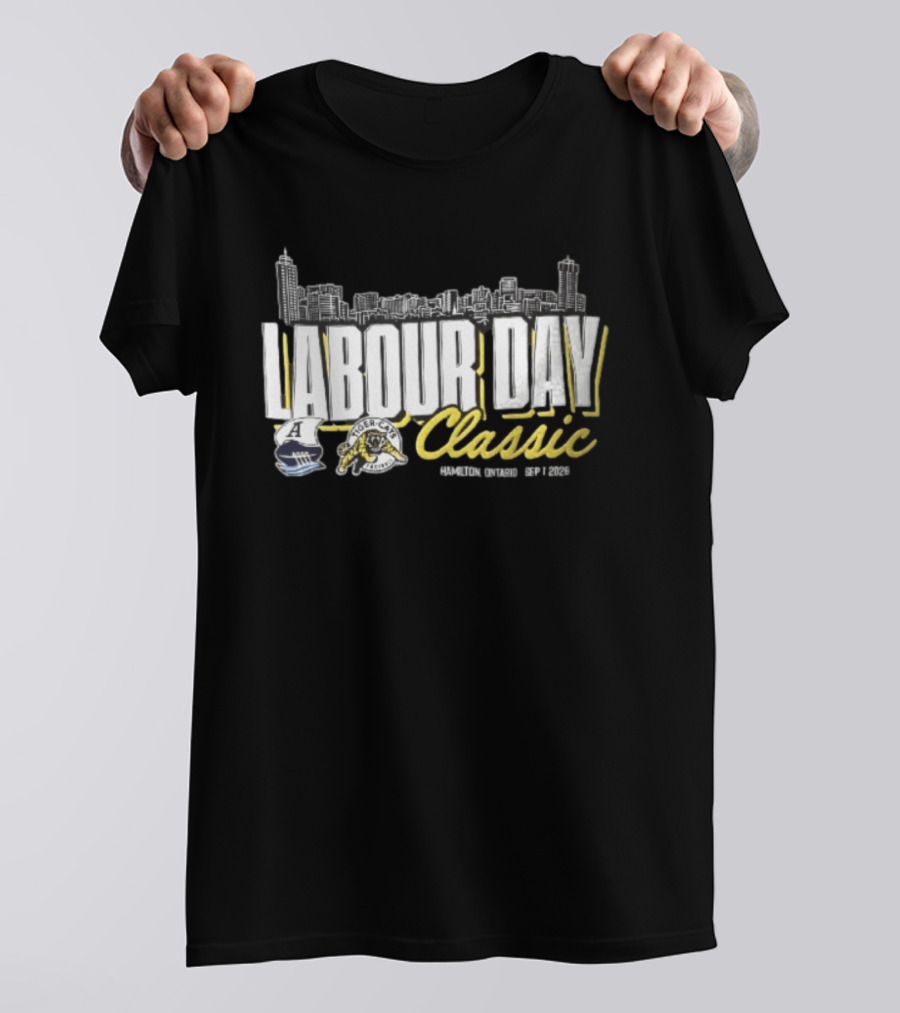 Toronto Argonauts Hamilton Tiger Cats Labour Day Classic 2026 Skyline Event T-Shirt