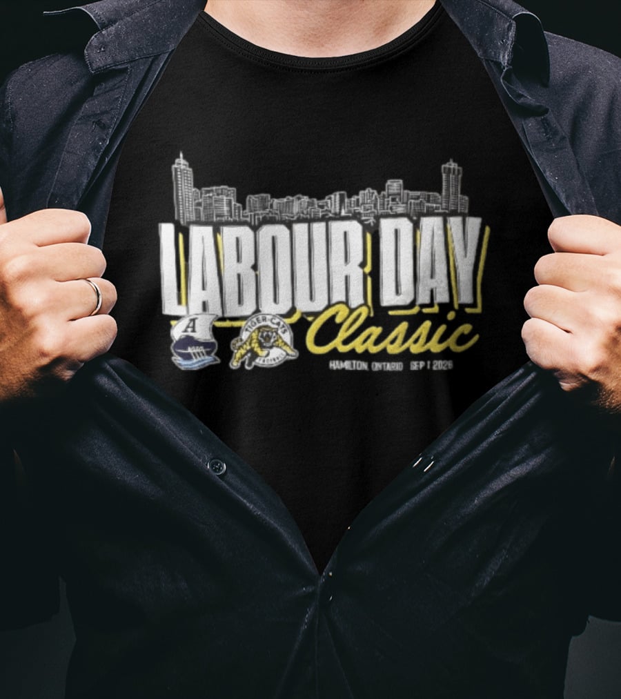 Toronto Argonauts Hamilton Tiger Cats Labour Day Classic 2026 Skyline Event T-Shirt