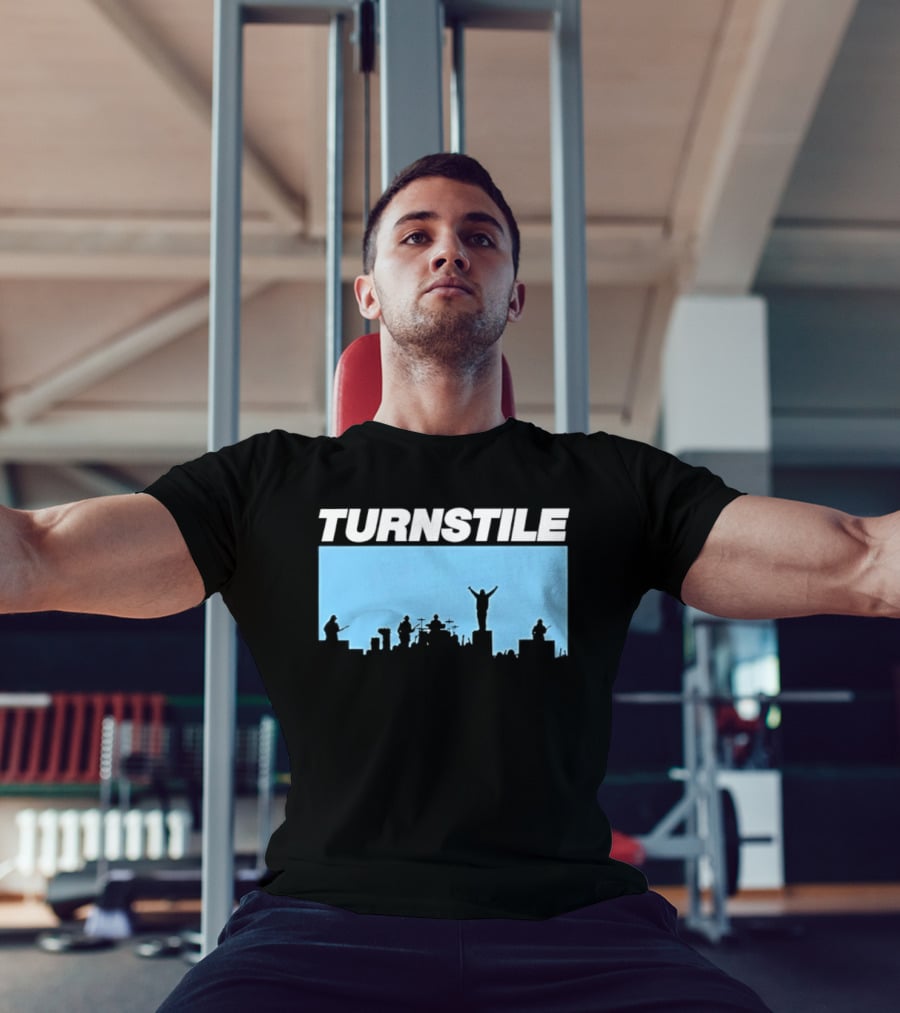 Turnstile Band Skyline Performance Hardcore T-Shirt