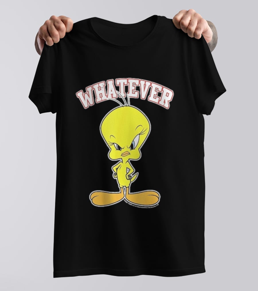Tweety Bird Whatever Attitude Looney Tunes Cartoon T-Shirt