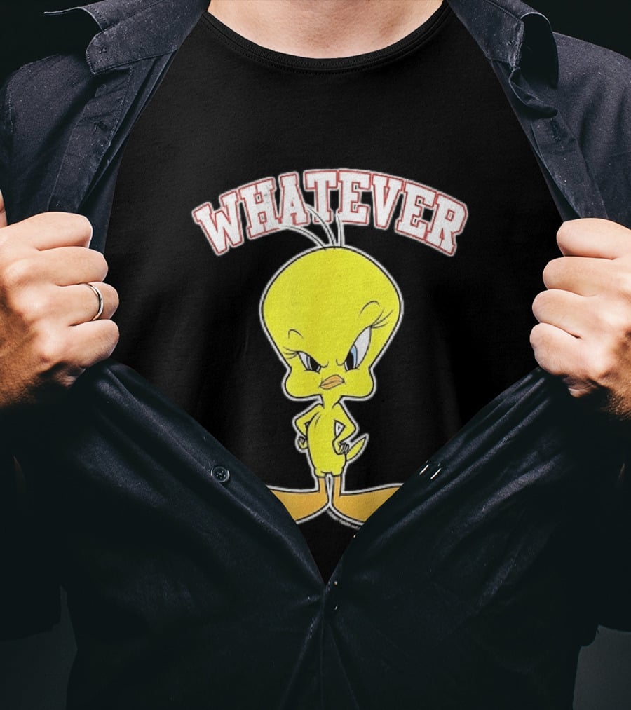 Tweety Bird Whatever Attitude Looney Tunes Cartoon T-Shirt
