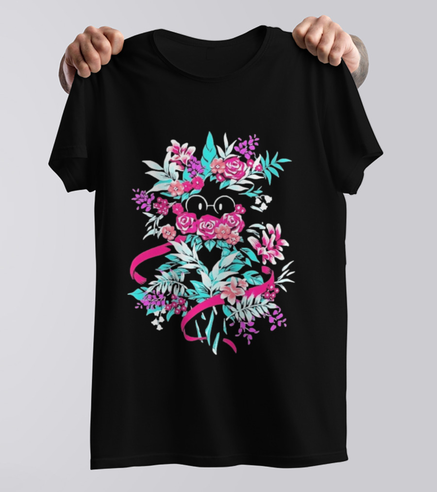 Floral Wizardry Bouquet Glasses Magic Blossoms T-Shirt