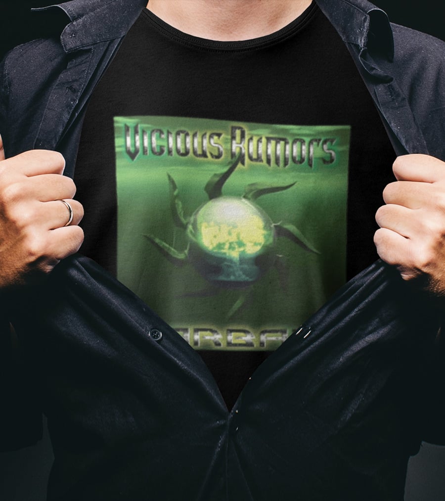 Vicious Rumors Warball Album Cover Heavy Metal Band Music T-Shirt