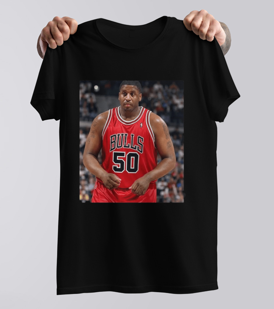 Bulls 50 Michael Sweetney Red Basketball Jersey T-Shirt