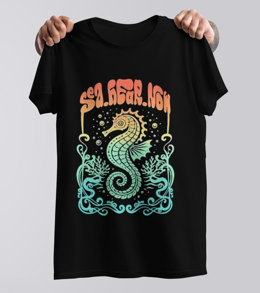 Sea Hear Now Seahorse 2026 Lineup Psychedelic Festival T-Shirt