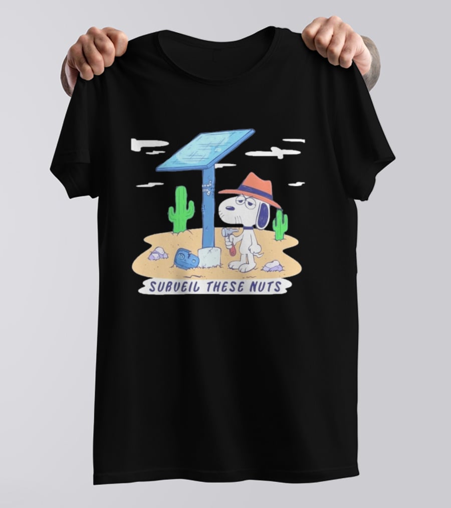 Spike Peanuts Subueil These Nuts Snoopy Desert Solar Panel T-Shirt