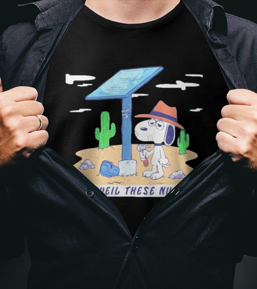 Spike Peanuts Subueil These Nuts Snoopy Desert Solar Panel T-Shirt