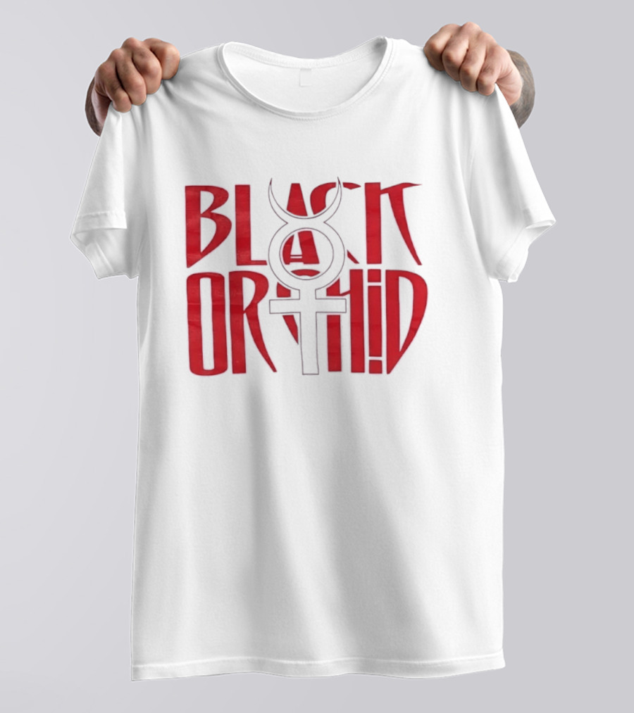 Black Orchid Venus Symbol Red T-Shirt