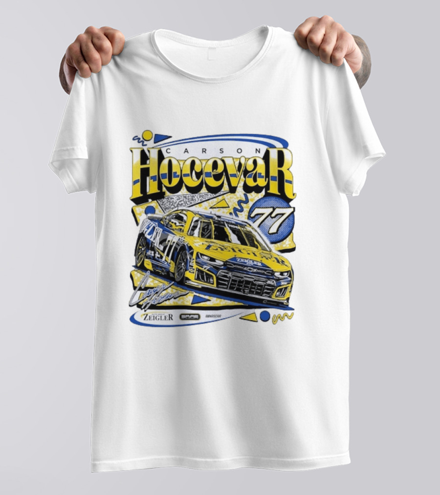 Carson Hocevar 77 NASCAR Spire Motorsports Zeigler Chevrolet Camaro Racing T-Shirt