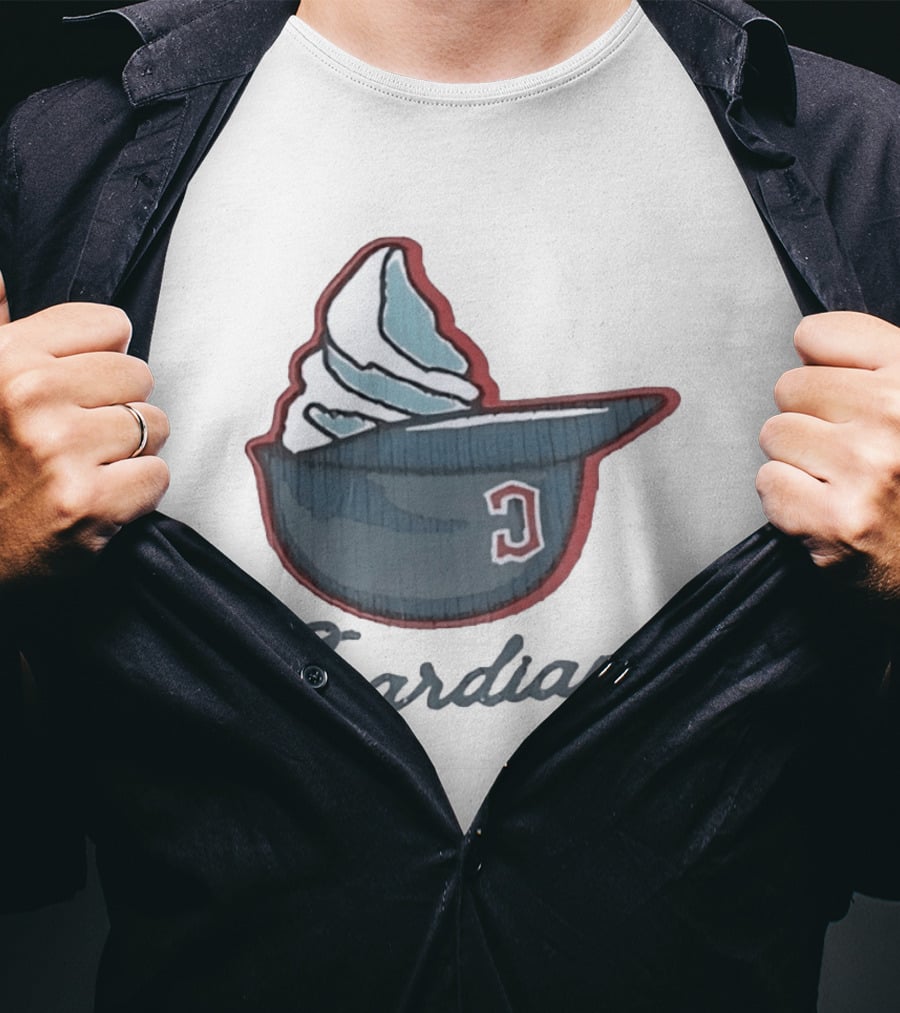 Cleveland Guardians Ice Cream Helmet C Hat Guardians T-Shirt