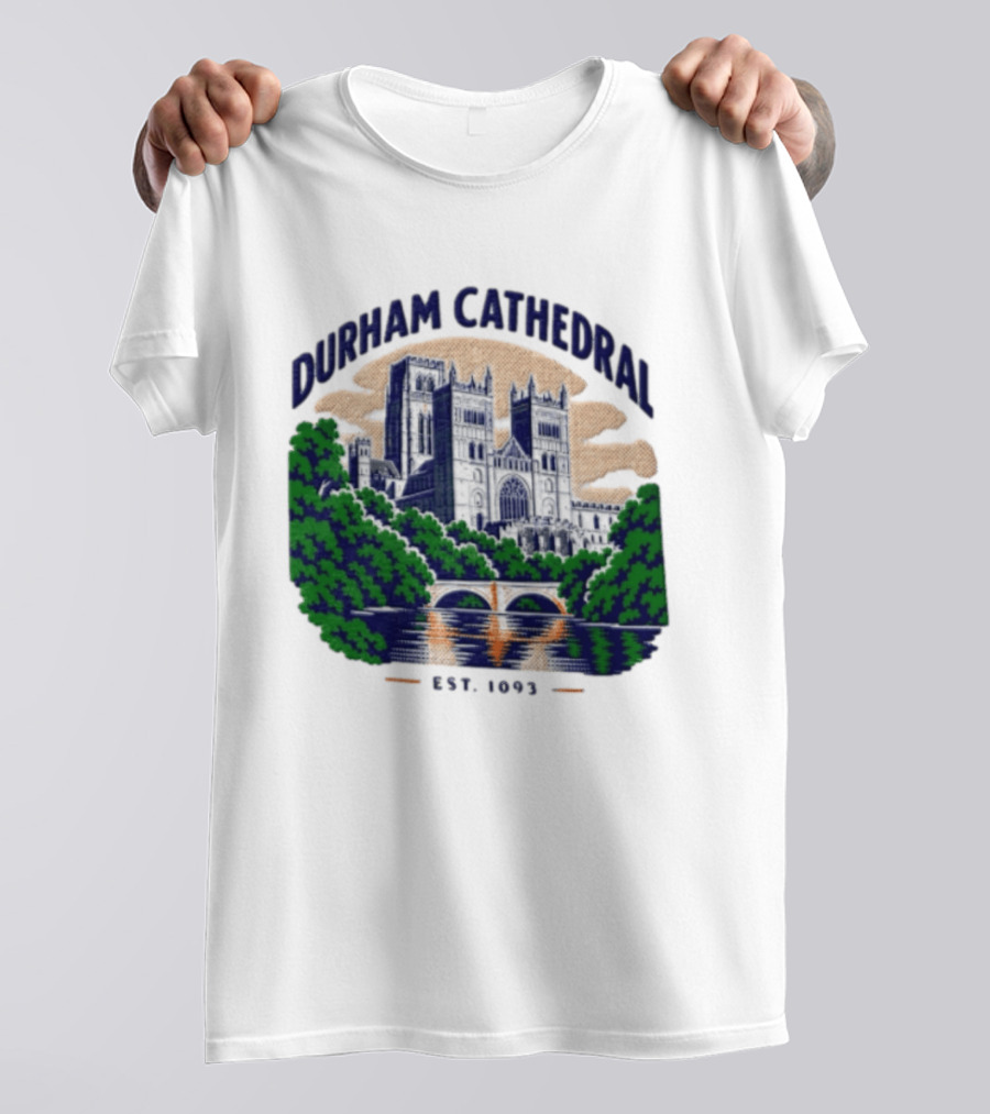 Durham Cathedral Est 1093 Iconic Landmark Travel Souvenir T-Shirt