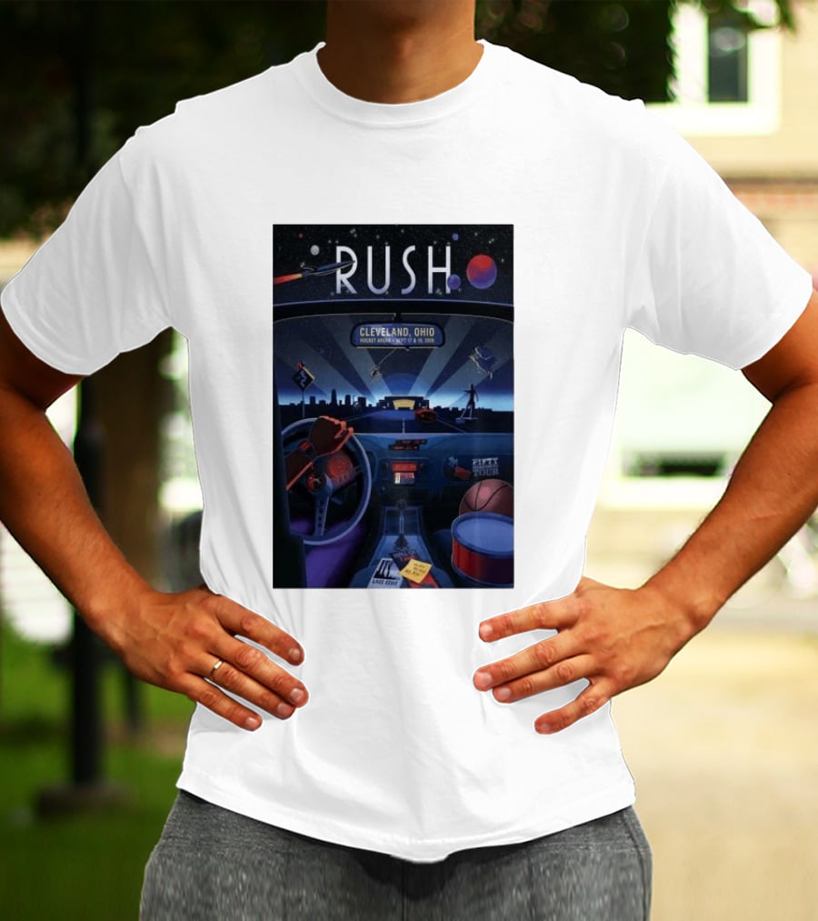 Rush Fifty Tour Cleveland Ohio Rocket Arena September 17 & 19 2026 T-Shirt