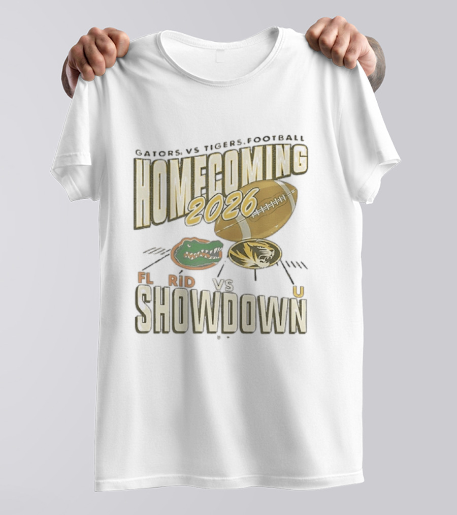 Florida Gators Vs Mizzou Tigers 2026 Homecoming Showdown Football T-Shirt