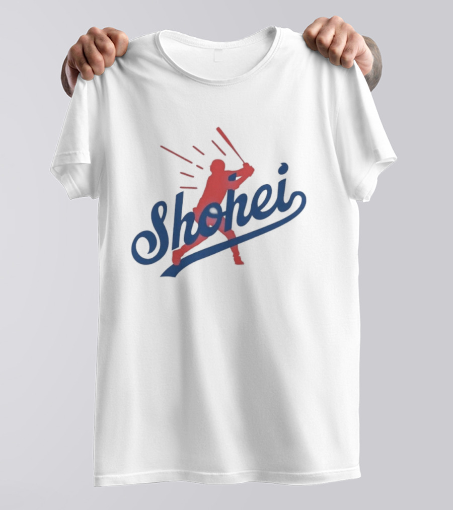 Shohei Ohtani MLB Los Angeles Baseball Player Silhouette Swing T-Shirt