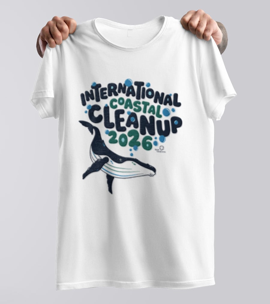International Coastal Cleanup 2026 Humpback Whale T-Shirt