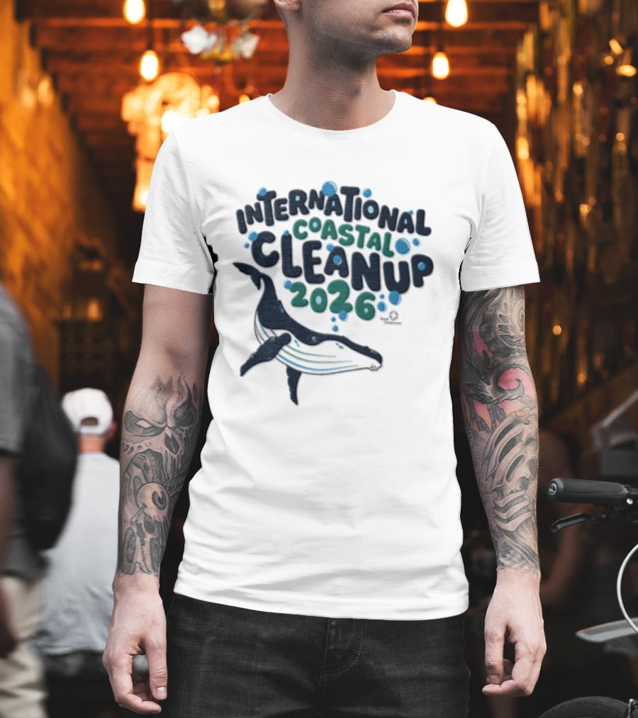International Coastal Cleanup 2026 Humpback Whale T-Shirt
