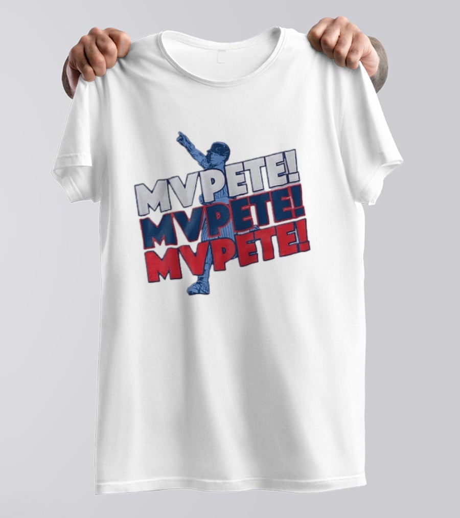 Pete Crow Armstrong Chicago Cubs MVPete Chant Celebration T-Shirt