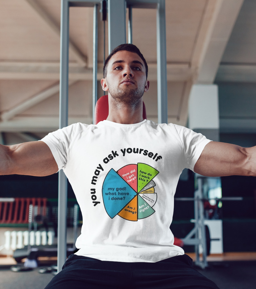 You May Ask Yourself My God What Have I Done How Do I Work This Pie Chart T-Shirt