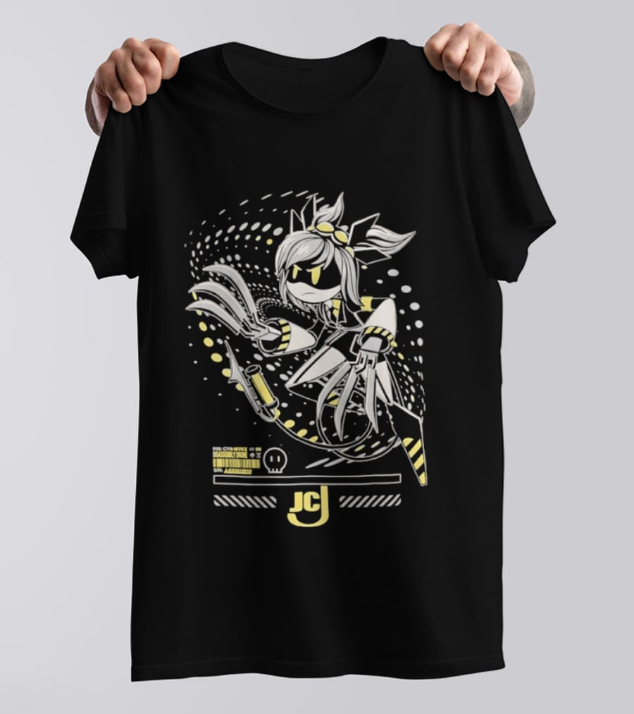 Mykx JCJ Anime Disassembly Drone Character With Claws And Tech T-Shirt